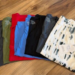 Time and Tru Tank Tops - Olive, Red, Blue, Black, Grey (2) & white tie dye